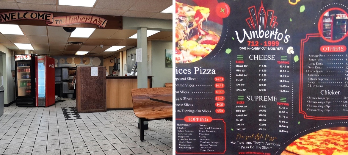 Umberto's Menu